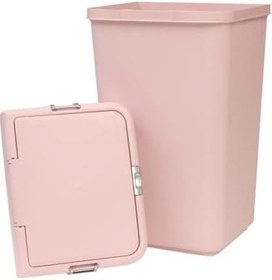 Resim Motek Tekli Kirli Sepeti Çamaşır Sepeti Dokunmatik Kapaklı PUDRA- Mt08 