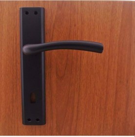 Resim Marmara Mat Siyah Aynalı Kapı Kolu 