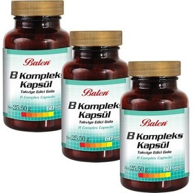 Resim 3 Adet - Balen B Vitamini Kompleksi Kapsül - 60 Kapsül X 425 MG 