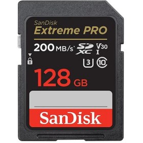Resim SANDISK 128GB EXTREME PRO SDSDXXD-128G-GN4IN V30 SDXC HAFIZA KARTI 