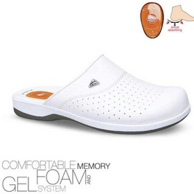 Resim Ceyo 9846 Flex-1 Topuk Jelli Erkek Sabo Terlik Beyaz 40-45 Beyaz 