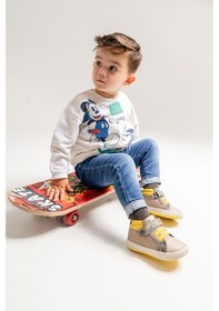 Resim Mnpc Erkek Çocuk Gri Hakiki Deri Suya Dayanıklı Anatomik İlk Adım Bot 25k1b1102367 Gri 