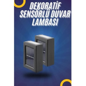 Resim İlk El Grup Yeni Model Solar Çift Taraflı Duvar Lambası Dekoratif Duvar Lambası 