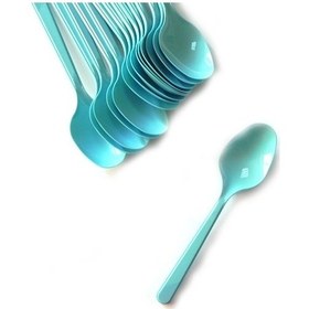 Resim Plastik Kaşık Mavi 25 Adet 