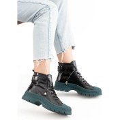 Resim Guja Ithal Özel Seri Deri Kadın Spor Bot 23K348 Siyah 