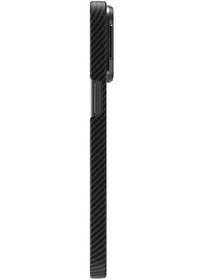 Resim Xemu Apple Uyumlu iPhone 15 Pro Max Magsafe Şarj Özellikli 600d Kevlar Krek Karbon Siyah 