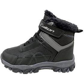 Resim Callion 06f Deri Çocuk Sneakers Bot Siyah Füme 