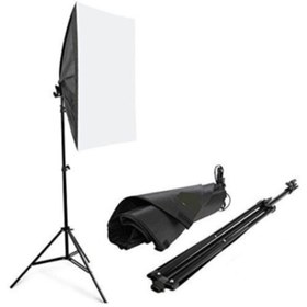 Resim ADA GREENBOX Erkek Siyah Softbox Sabit Işık Seti 50x70 Cm- 105 Wat (500 Wat Çıkış Gücü)+2m Işık Ayağı 