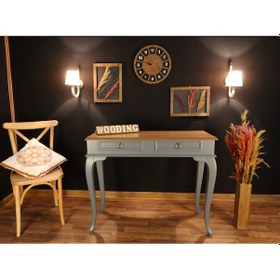 Resim Wooding 100 Cm Çekmeceli Masif Gri Naturel Dresuar (548587869) 