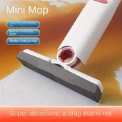 Resim 1 adet Değiştirilebilir Başlıklı Mini Sünger Mop, Süper Emici, Taşınabilir Çok Amaçlı Temizlik için Masaüstü, Araba, Banyo, Pencere ve Cam - El Değmeden Yıkama, Okula Dönüş Temizlik Malzemeleri için İdeal 