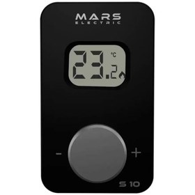 Resim Mars S10 Kablosuz Dijital Oda Termostatı Yüksek Hassasiyetli Siyah 