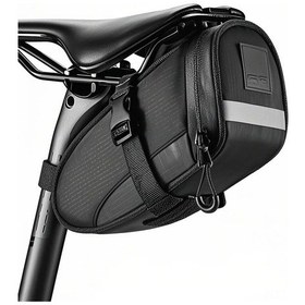 Resim Gajeena Bisiklet Sele Torbası - Su Geçirmez, Geniş Kapasiteli, Hızlı Çıkarılabilir Bisiklet Aksesuarı Gri 