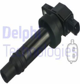 Resim Delphi Gn10590-12b1 Bobin Kalem-(HYUNDAİ: İ20 08-12 1.4 / İ30 12 273012B010 GN1059012B1 (WA479362) 