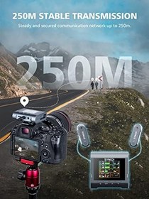 Resim SYNCO Yaka Kablosuz Mikrofon, G3 Klipsli Mikrofon Kablosuz Üç Kanallı İletim DSLR Kamera için 250 m'ye kadar Akıllı Telefon YouTube Akışı Vlog için Dizüstü Bilgisayar, Yaka Mikrofonu Kablosuz (Gri) 