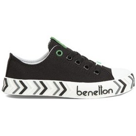 Resim United Colors Of Benetton Benetton® | Bn-30635-3374 Siyah - Çocuk Spor Ayakkabı 