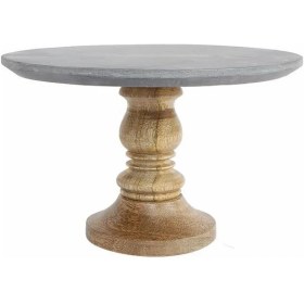 Resim Braventa Collection Patna Kek Standı, Taş Ahşap 