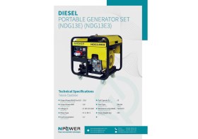 Resim Npower Portatif Dizel Jeneratör NDG13E3 