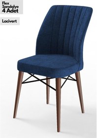 Resim Canisa Concept Flex Serisi, Siyah Sandalye, Ceviz Gürgen Ayaklı 1.sınıf 4 Adet Sandalye Sandalye Siyah Ayaklar Ceviz 