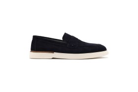 Resim Derimod Erkek Lacivert Süet Deri Casual Loafer 26SFD750210 
