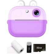 Resim Geeksen Çocuk Kamerası Anında Termal Yazıcı Ekranlı Fotoğraf 48mp 