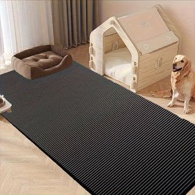 Resim 1 adet Büyük Siyah NBR Evcil Hayvan Matı - Nem Geçirmez, Yumuşak ve Kolay Temizlenebilir Hafif Köpek Yatağı, İç Mekan Konforu için İdeal, İç Mekan Konfor Matı | Rahat Köpek Yatağı | Yumuşak Dokulu Mat, Evcil Hayvan Yatakları 