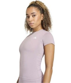 Resim Adidas Power Essentials Workout Contour Kadın Pembe Yuvarlak Yaka Tişört Pembe 