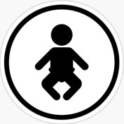 Resim TSC Arabada Bebek Var Sticker Oto Yapıştırma Etiket 18CM Md2 