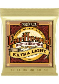 Resim Ernie Ball 2006 Earthwood 80/20 Bronze Extra Light Akustik Gitar Teli (10-50) 