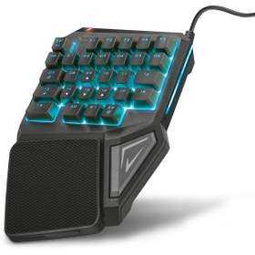 Resim Trust GXT 888 ASSA Tek Elli Numerik RGB Klavye 