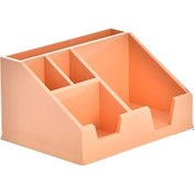 Resim Ops Masa Seti Kalemlik-Organizer Pastel Turuncu KLM 208 