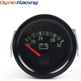 Resim İnç 52 Mm İşaretçi Voltmetre 18-32v Voltmetre Makine Mühendisliği Araç Jeneratör Seti Özel Alet 1698 