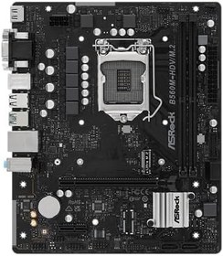 Resim ASRock B560M-HDV/M.2 Micro ATX Anakart Intel LGA1200, DDR4, 1x M.2 SSD, 4K 60Hz HDMI 2.0 