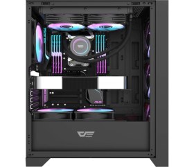 Resim Aigo / Darkflash DRX70 Mesh 750W 80+ Usb3.0 4X12CM Fan Temperli Cam Siyah Atx Oyuncu Kasası 