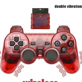 Resim Papajack Kırmızı Kablosuz-Siyah Kablolu Denetleyici Oyunları Kablo Uzunluğu 180 cm Sony Ps2 Playstaion Için Kablolu Gamedpas Joystick Satış Yüksek Kalite (Yurt Dışından) 
