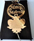 Resim Mobgift Mobgift İsme Özel Dualı Dikiz Aynası Süsü Pleksi Gold 