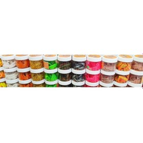 Resim Pandora Kavanoz Perfect Soft Baıts Sandworm 7 Cm Green Glıtter 