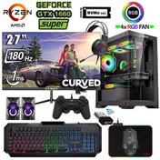Resim Xaser Blood X50 R5-5500 32 GB 1 TB M.2 SSD 6 GB GTX1660 Super 27" Free Dos Masaüstü Oyuncu Bilgisayarı 