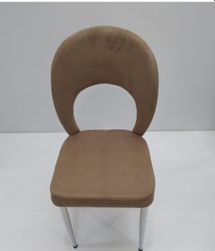 Resim Sandalye Ay Metal Çelik Nikelaj İskelet1Adet Ortopedik Babyface kumaş 4 adet El Yapım 