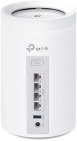 Resim TP-Link Deco BE65 1-pack, BE9300 Mbps, 4 × 2.5 Gbps Portlar, 320 MHz Kanallar, 6 GHz Bandında Çalışır, 200 Cihaza Kadar Bağlanılabilirlik, VPN, WPA3, Üç Bantlı Wi-Fi 7 Mesh Sistemi 
