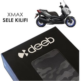 Resim Deeb Yamaha Xmax Kamuflaj Sele Kılıfı Siyah Kamuflaj 
