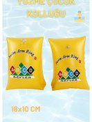 Resim Sarı Renkli Abcd, Üçgen Kolluk 3-6 Yaş İçin Yüzme Kolluğu, Deniz Ve Havuz Aksesuarları Sarı 