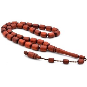 Resim Murty99Doğaltaş Usta Işi Sistemli Kapsül Kesim Kan Ağaci Tesbih Iri Boy 