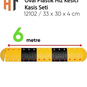 Resim Oval Plastik Hız Kesici Kasis Seti 6 Metre 