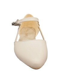 Resim Merry Pace 637231z Dar Kalıp Yuvarlak Burun Günlük Kadın Babet Ayakkabı Bej 