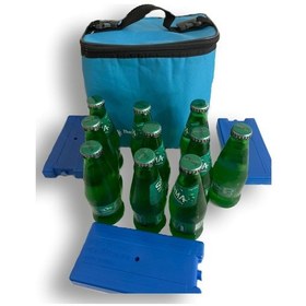 Resim Soğutucu Kamp Piknik Çantası Termos Soğuk Tutucu Çanta 11 Litre Mavi 