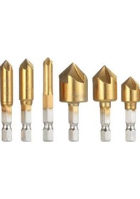 Resim Pazly Seti Seçenekli Saplı Merkez Kılavuz Hss Delme Altıgen 6'lı 6-19mm 1/4 - - - Sy 