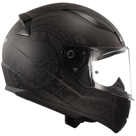 Resim LS2 Rapıd 2 Race Takaroa Mat Siyah Kask + renkli + SPOİLER 