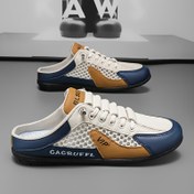 Resim 1 Çift Erkek Casual Konfor Terlik - Soluklanabilir Mesh Spor Sandaletler ile Kaymaz Taban, Tüm Mevsim Bağcıklı Tasarım, Hafif Suni Taban & İç Astar, Kumaş İç - Outdoor Yürüyüş, Kamp ve Günlük Giyme için İdeal 