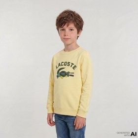 Resim Lacoste Çocuk Sarı Sweatshirt 