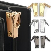 Resim 6'lı Set Metal Yan Klips Çanta Tokası, D-Halkalı Çantalar için Ayrılabilir Bağlantı Klipsi (2 Adet Toka + 4 Vida Dahil), Dayanıklı Metal Bağlantı Parçaları, DIY El İşi ve Cüzdan Yapımı İçin Uygun, Farklı Renk Seçenekleri 
